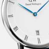Daniel Wellington Dapper York Quartz White Dial Dark Brown Leather Strap Watch For Women - DW00100097 Authentic Buy Shop Now