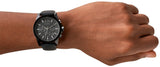 Armani Exchange Outerbanks Chronograph Black Dial Black Silicone Strap Watch For Men - AX1326 Authentic Buy Shop Now