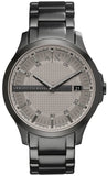 Armani Exchange Hampton Chronograph Grey Dial Grey Steel Strap Watch For Men - AX2135 Authentic Buy Shop Now