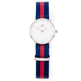 Daniel Wellington Classy Oxford White Dial Two Tone Nylon Strap Watch For Women - DW00100072 Authentic Buy Shop Now