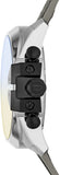 Diesel Mega Chief Chronograph Black Dial Grey Nylon Strap Watch For Men - DZ4523 Authentic Buy Shop Now