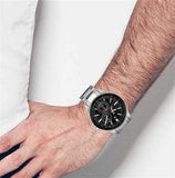 Tommy Hilfiger Austin Black Dial Silver Steel Strap Watch for Men - 1791639 Authentic Buy Shop Now