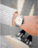 Tommy Hilfiger Haven Multifunction Chronograph White Dial Silver Steel Strap Watch For Women - 1782194 Authentic Buy Shop Now