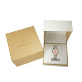 Versace Audrey Quartz Pink Dial Silver Steel Strap Watch for Women - VELR00419 Authentic Buy Shop Now