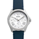 Fossil Cecile White Dial Blue Leather Strap Watch for Women - AM4531 Authentic Buy Shop Now