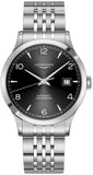Longines Record Black Dial Automatic Stainless Steel 40mm Watch for Men - L2.821.4.56.6 Authentic Buy Shop Now
