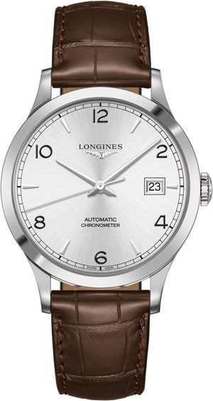 Longines Record Automatic Stainless Steel 40mm Watch for Men - L2.821.4.76.2 Authentic Buy Shop Now