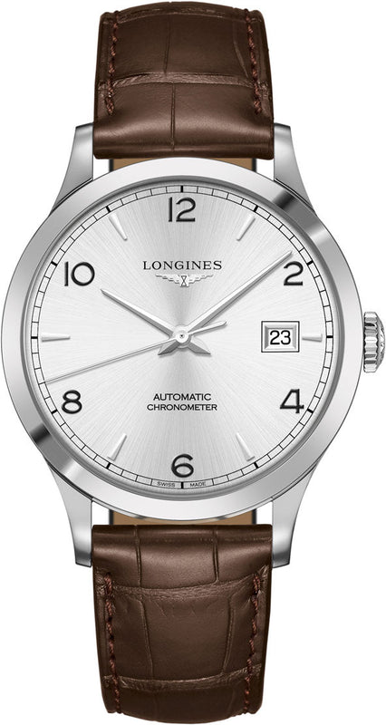 Longines Record Automatic Stainless Steel 40mm Watch for Men - L2.821.4.76.2 Authentic Buy Shop Now