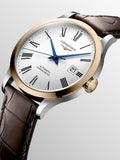 Longines Record Automatic Stainless Steel 18K Gold Watch for Men - L2.821.5.11.2 Authentic Buy Shop Now