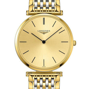 Longines La Grande Classique De Longines Gold Dial Two Tone Mesh Bracelet Watch for Women - L4.755.2.32.7 Authentic Buy Shop Now