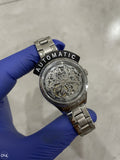 Fossil Rye Automatic Skeleton Silver Dial Silver Steel Strap Watch for Women - BQ3753 Authentic Buy Shop Now
