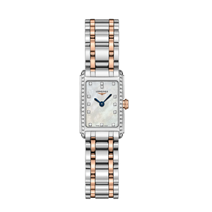 Longines Dolcevita Diamonds Mother of Pearl White Dial Two Tone Steel Strap Watch for Women - L5.258.5.89.7 Authentic Buy Shop Now