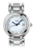 Longines PrimaLuna Mother of Pearl Dial Silver Steel Strap Watch for Women - L8.110.4.87.6 Authentic Buy Shop Now