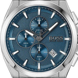 Hugo Boss Grandmaster Blue Dial Silver Steel Strap Watch for Men - 1513884 Authentic Buy Shop Now