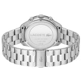 Lacoste Boston Chronograph Beige Dial Silver Steel Strap Watch for Men - 2011271 Authentic Buy Shop Now