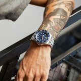 Citizen Promaster Mechanical Blue Dial Silver Steel Strap Watch For Men - NJ0121-89L Authentic Buy Shop Now