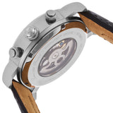 Fossil Boyfriend Automatic Skeleton Silver Dial Brown Leather Strap Watch for Women - ME3109 Authentic Buy Shop Now