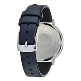 Emporio Armani Kappa White Mother of Pearl Dial Black Leather Strap Watch For Women - AR2509 Authentic Buy Shop Now
