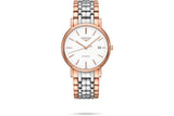 Longines Presence 38.5mm Automatic White Dial Two Tone Steel Strap Watch for Men - L4.921.1.12.7 Authentic Buy Shop Now