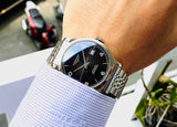 Longines Record Black Dial Automatic Stainless Steel 40mm Watch for Men - L2.821.4.56.6 Authentic Buy Shop Now