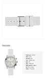 Guess Marina Quartz White Dial White Rubber Strap Watch For Women - W1025L1 Authentic Buy Shop Now
