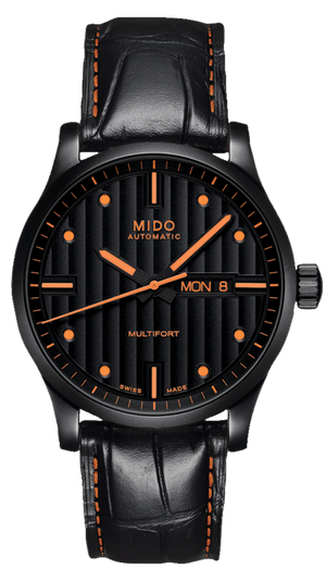 Mido Multifort Automatic Special Edition Black Dial Black Leather Strap Watch For Men - M005.430.36.051.80 Authentic Buy Shop Now