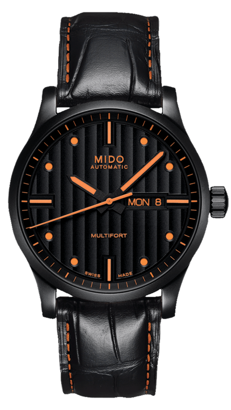 Mido Multifort Automatic Special Edition Black Dial Black Leather Strap Watch For Men - M005.430.36.051.80 Authentic Buy Shop Now