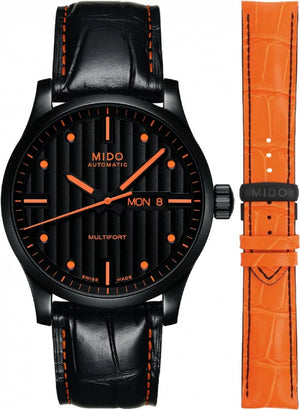 Mido Multifort Automatic Special Edition Black Dial Black Leather Strap Watch For Men - M005.430.36.051.80 Authentic Buy Shop Now