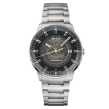 Mido Commander Automatic Gradient Blue Dial Silver Steel Strap Watch For Men - M021.407.11.411.01 Authentic Buy Shop Now