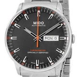 Mido Commander II Automatic Chronometer Grey Dial Silver Steel Strap Watch For Men - M021.431.11.061.01 Authentic Buy Shop Now