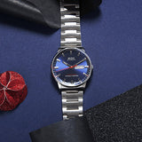 Mido Commander II Automatic Chronometer Blue Dial Silver Steel Strap Watch For Men - M021.431.11.041.00 Authentic Buy Shop Now