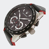 Maserati Traguardo Black Dial Black Leather Strap Watch For Men - R8871612028 Authentic Buy Shop Now