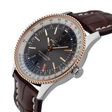 Breitling Navitimer 1 Automatic 41mm Black Dial Brown Leather Strap Mens Watch - U17326211M1P1 Authentic Buy Shop Now