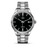 Tudor Style Automatic Black Dial Silver Steel Strap Watch for Men - M12710-0003 Authentic Buy Shop Now
