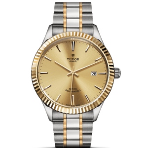 Tudor Style Automatic Gold Dial Two Tone Steel Strap Watch for Men - M12713-0001 Authentic Buy Shop Now