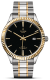 Tudor Style Automatic Black Dial Two Tone Steel Strap Watch for Men - M12713-0005 Authentic Buy Shop Now