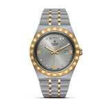Tudor Royal Diamonds Automatic Grey Dial Two Tone Steel Strap Watch for Men - M28603-0002 Authentic Buy Shop Now