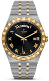Tudor Royal Automatic Black Dial Two Tone Steel Strap Watch for Men - M28603-0003 Authentic Buy Shop Now