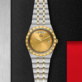 Tudor Royal Automatic Diamonds Gold Dial Two Tone Steel Strap Watch for Men - M28603-0006 Authentic Buy Shop Now