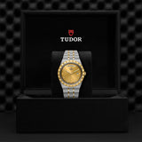 Tudor Royal Automatic Diamonds Gold Dial Two Tone Steel Strap Watch for Men - M28603-0006 Authentic Buy Shop Now