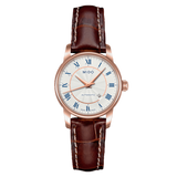 Mido Baroncelli III Automatic Silver Dial Brown Leather Strap Watch For Men - M8600.2.21.8 Authentic Buy Shop Now