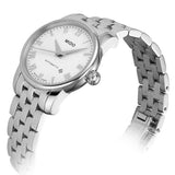 Mido Baroncelli III Automatic White Dial Silver Steel Strap Watch For Women - M7600.4.26.1 Authentic Buy Shop Now