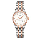 Mido Baroncelli III Automatic White Dial Two Tone Steel Strap Watch For Women - M7600.9.N6.1 Authentic Buy Shop Now