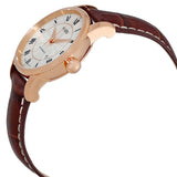 Mido Baroncelli III Automatic Silver Dial Brown Leather Strap Watch For Women - M7600.2.21.8 Authentic Buy Shop Now
