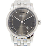 Mido Baroncelli III Automatic Grey Dial Silver Steel Strap Watch For Women - M7600.4.13.1 Authentic Buy Shop Now