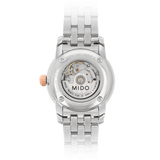 Mido Baroncelli III Automatic White Dial Two Tone Steel Strap Watch For Women - M7600.9.N6.1 Authentic Buy Shop Now
