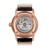 Mido Baroncelli III Automatic Silver Dial Brown Leather Strap Watch For Men - M8600.2.21.8 Authentic Buy Shop Now
