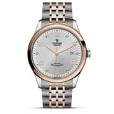 Tudor 1926 Automatic Diamonds Silver Dial Two Tone Steel Strap Watch for Men - M91651-0002 Authentic Buy Shop Now