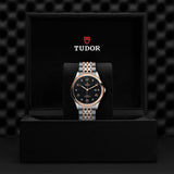 Tudor 1926 Automatic Diamonds Black Dial Two Tone Steel Strap Watch for Men - M91651-0004 Authentic Buy Shop Now