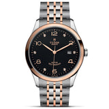 Tudor 1926 Automatic Diamonds Black Dial Two Tone Steel Strap Watch for Men - M91651-0004 Authentic Buy Shop Now